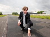 Minister Camiel eurlings van Verkeer en Waterstaat.