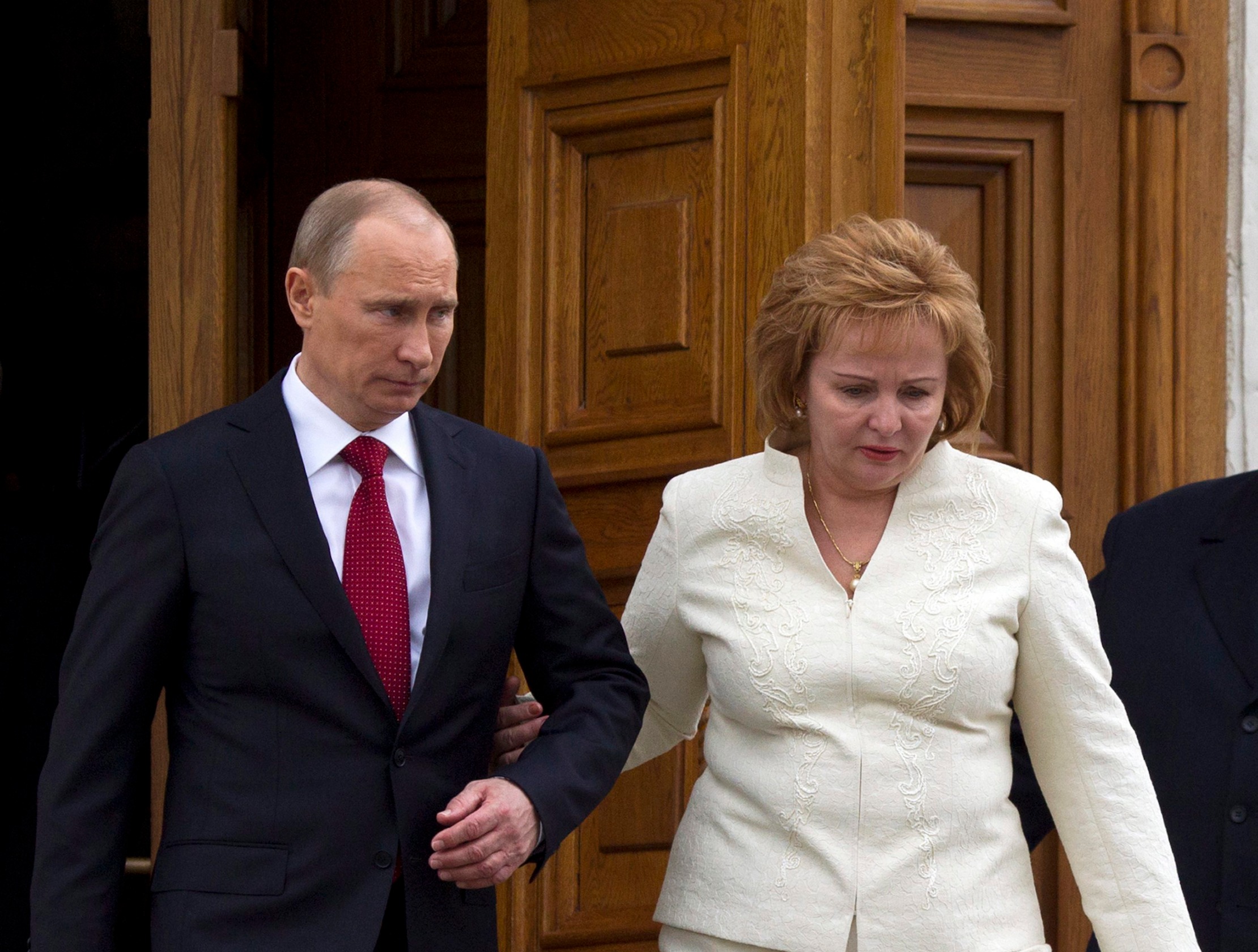 Vladimir Poetin en zijn ex-vrouw Ljoedmila. Foto: EPA