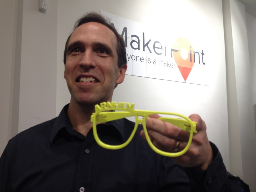 Sander Smit, oprichter van MakerPoint, een winkel waar je 3D-printers in actie kunt zien en aanschaffen.