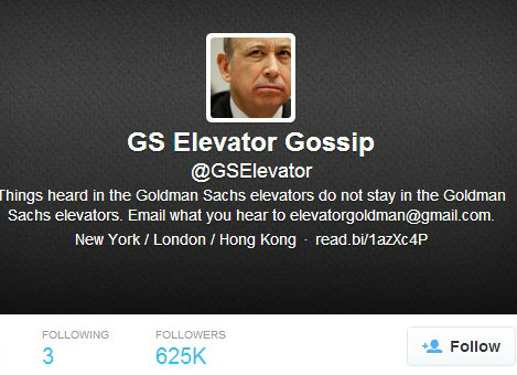 goldman sachs lift @GSelevator