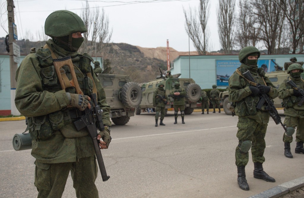 Russisiche militairen op de Krim