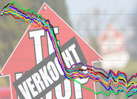 In Zeeland en Noord-Holland gaat het langzaam beter met de woningverkopen ten opzichte van voor de crisis. In Flevoland blijft het aanmodderen. Het begin van dit jaar lijkt hoopgevend voor de huizenmarkt. Sinds de crisis uitbrak in 2009 zijn er niet zoveel woningen verkocht in de eerste twee maanden van het jaar, bleek maandag uit cijfers van het Kadaster. Maar niet in alle provincies gaat het even goed. Net als bij de huizenprijzen zijn er grote regionale verschillen. Om dat goed in beeld te brengen moeten de cijfers van het Kadaster enigszins gekneed worden. Woningverkopen in lopende jaar Allereerst pakken we niet de verkopen per maand of per kwartaal. Het aantal verkochte woningen wordt namelijk sterk beïnvloed door seizoensinvloeden en veranderende wetgeving. Om een objectiever trendbeeld te krijgen, nemen we het voortschrijdend jaartotaal in een bepaalde maand, oftewel het aantal woningen dat in de geselecteerde maand plus de voorgaande elf maanden is verkocht. Geïndexeerde cijfers Daarnaast wonen er niet in alle provincies evenveel mensen, en dat zie je terug in de woningverkopen. Zo zijn er in Zeeland in februari van dit jaar 242 woningen verkocht, terwijl dat er in Zuid-Holland 2058 waren. Om de provincies te kunnen vergelijken, zijn de cijfers geïndexeerd. Dat wil zeggen dat het aantal woningen dat in januari 2006 is verkocht, gelijk aan 100 is gesteld. Daarna kijken we hoe de woningverkopen zich ontwikkelen ten opzichte van dat punt in de tijd. Zeeland top, Flevoland tobt De bovenstaande bewerkingen leveren het onderstaande grafiek op. Toegegeven, het is er eentje voor fijnproevers. (Een grotere versie van de grafiek is hier te vinden.) [google-drive number='1'] Wat valt op? Dat de financiële crisis duidelijk naar voren komt. Eind 2008 duiken de woningverkopen in alle provincies een jaar lang omlaag. Daarna zijn er verschillen aan te wijzen. Zo zakken de woningverkopen in Flevoland als enige nog een poos door. In Noord-Holland daarentegen — vermoedelijk geholpen door de woningmarkt in Amsterdam — trekken de verkopen relatief snel weer aan, om daarna verder te dalen. In februari 2014 liggen de woningverkopen alleen in Zeeland en Noord-Holland op meer dan 60 procent van het niveau van januari 2006. Flevoland, Friesland en Zuid-Holland steken er onderuit; ten opzichte van acht jaar geleden is het aantal verkochte woningen ongeveer gehalveerd. De andere provincies bevinden zich ongeveer op hetzelfde niveau, tussen 53 en 56. Lees ook Woningverkoop: beste start van het jaar sinds de crisis Vierde kwartaal 2013: dit doet de huizenprijs bij jou in de buurt