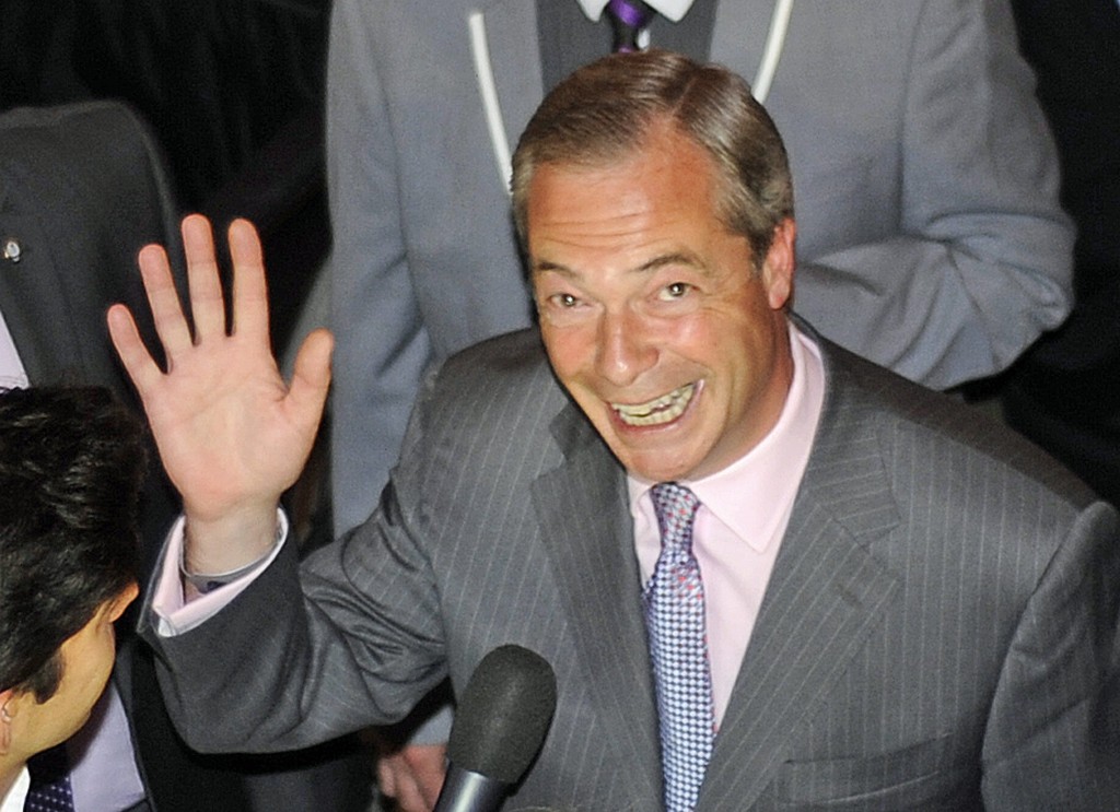 Nigel Farage, leider van de United Kingdom Independence Party.