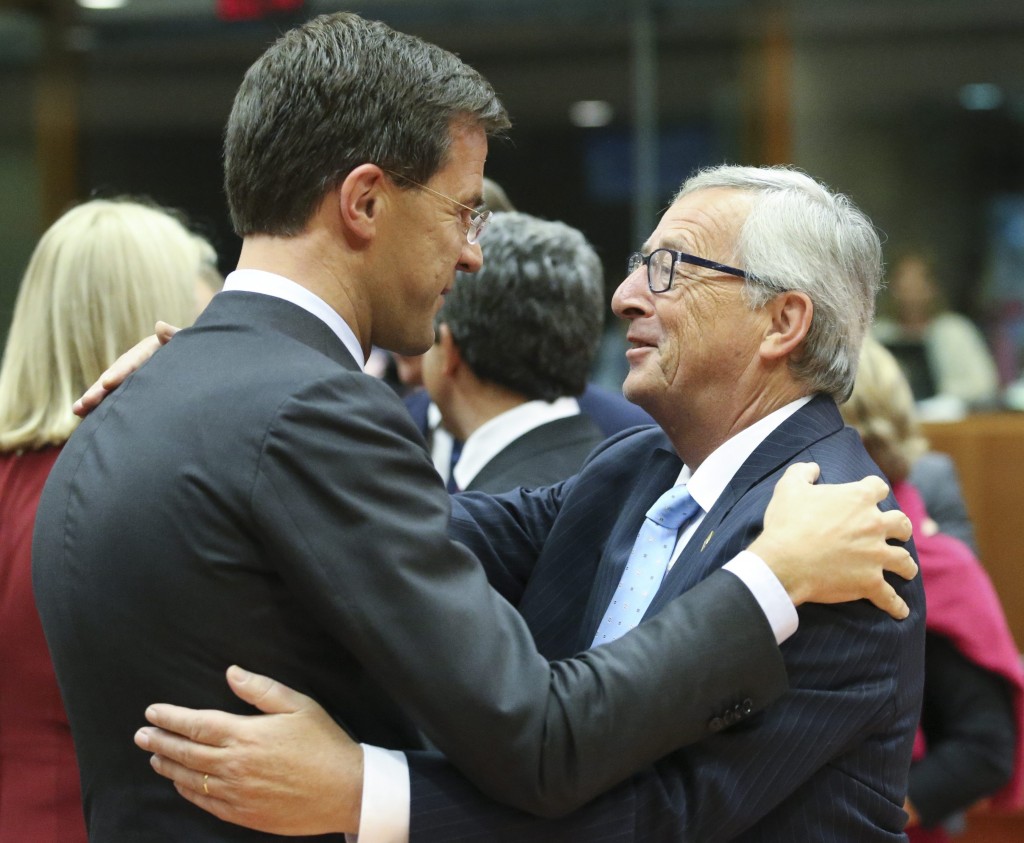Juncker en Rutte