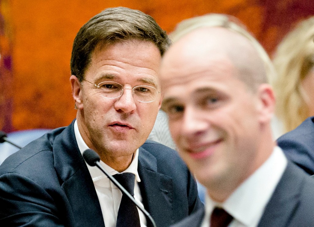Mark Rutte en Diederik Samsom. Foto ANP