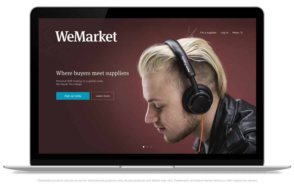 WeMarket is een B2B-marktplaats met beoordelingssysteem. Foto: WeMarket