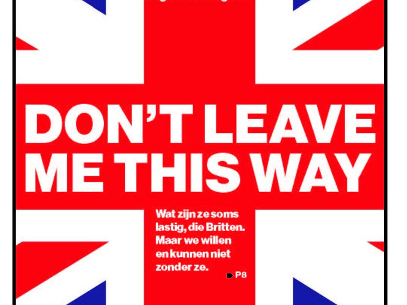 Met een opmerkelijke voorpagina heeft het AD woensdag Britten opgeroepen tegen de Brexit te stemmen en het land gewoon in de Europese Unie te houden. De voorpagina lijkt wel verdacht veel op de voorpagina's van andere bladen.