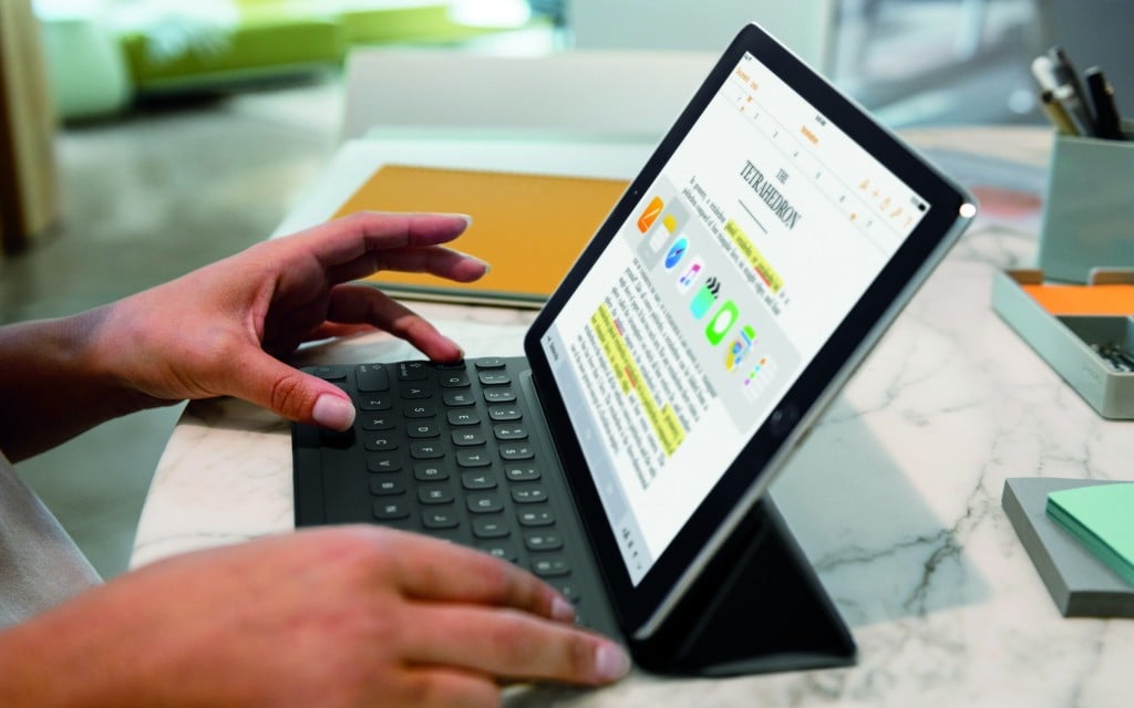 De iPad Pro met toetsenbord. Foto: EPA