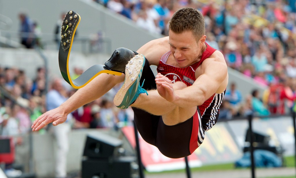 Paralympics kampioen verspringen Markus Rehm in Duitsland. Foto: EPA