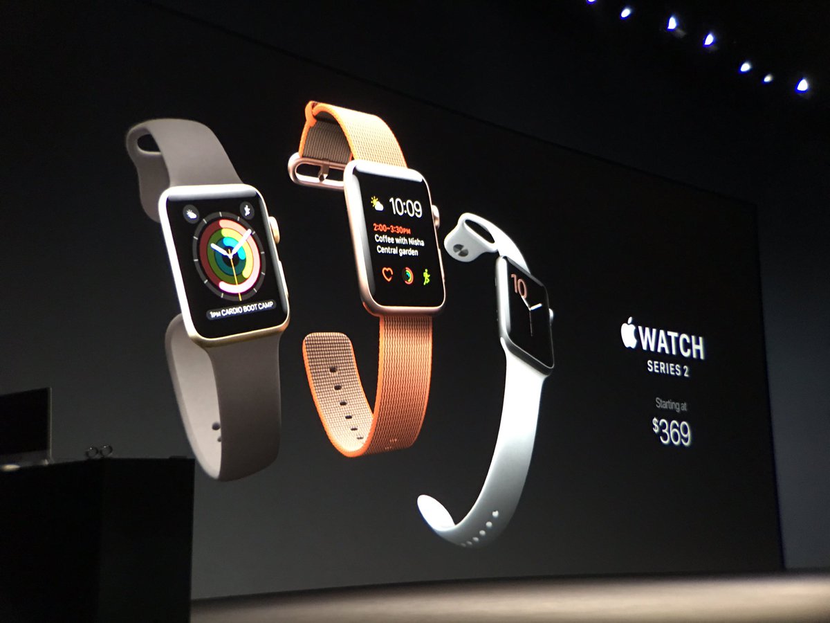 Nieuwe Apple Watch 2 richt zich vooral op sporters en hardlopers. Foto: Twitter