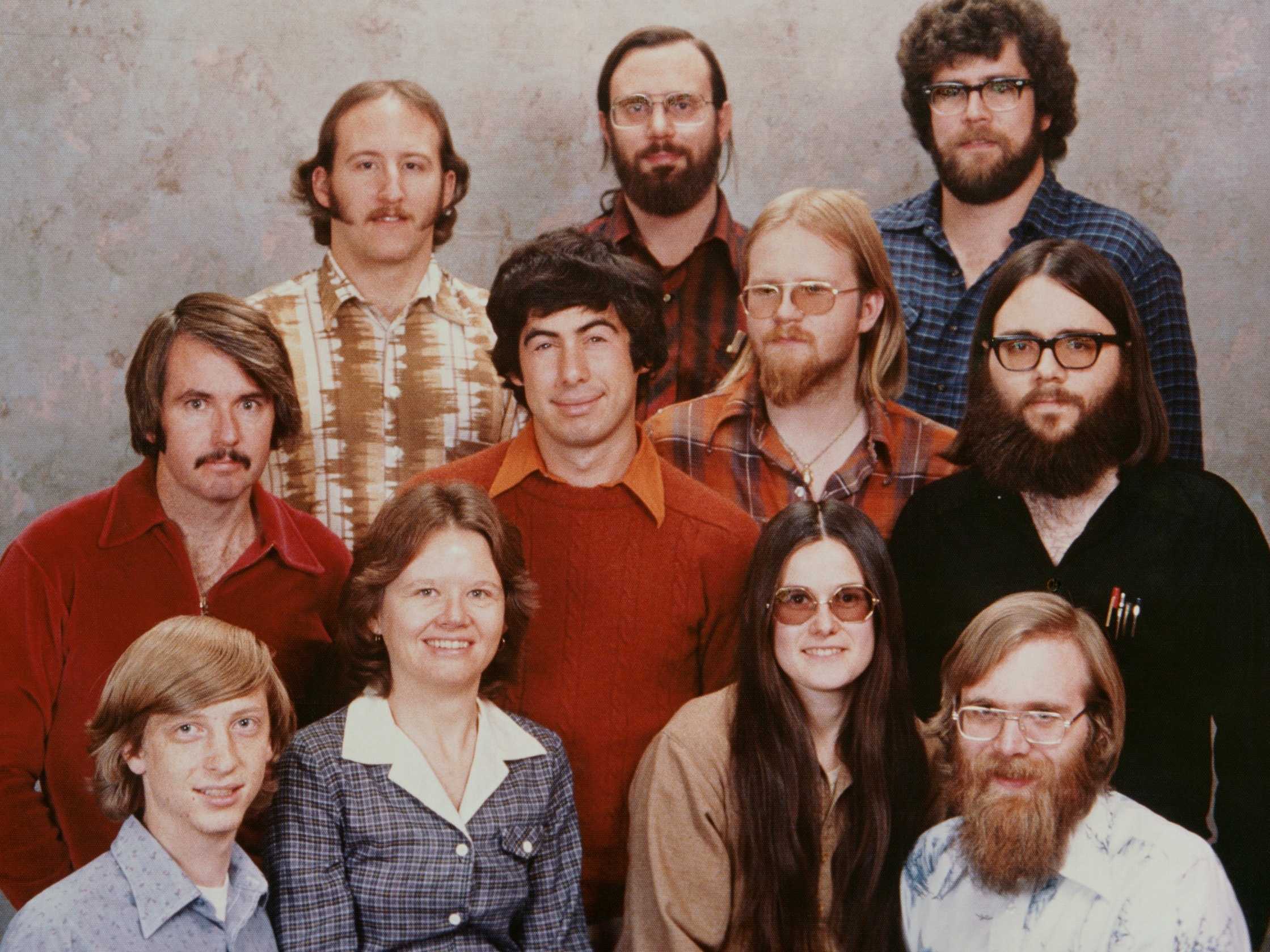 Het Microsoft-team in 1978