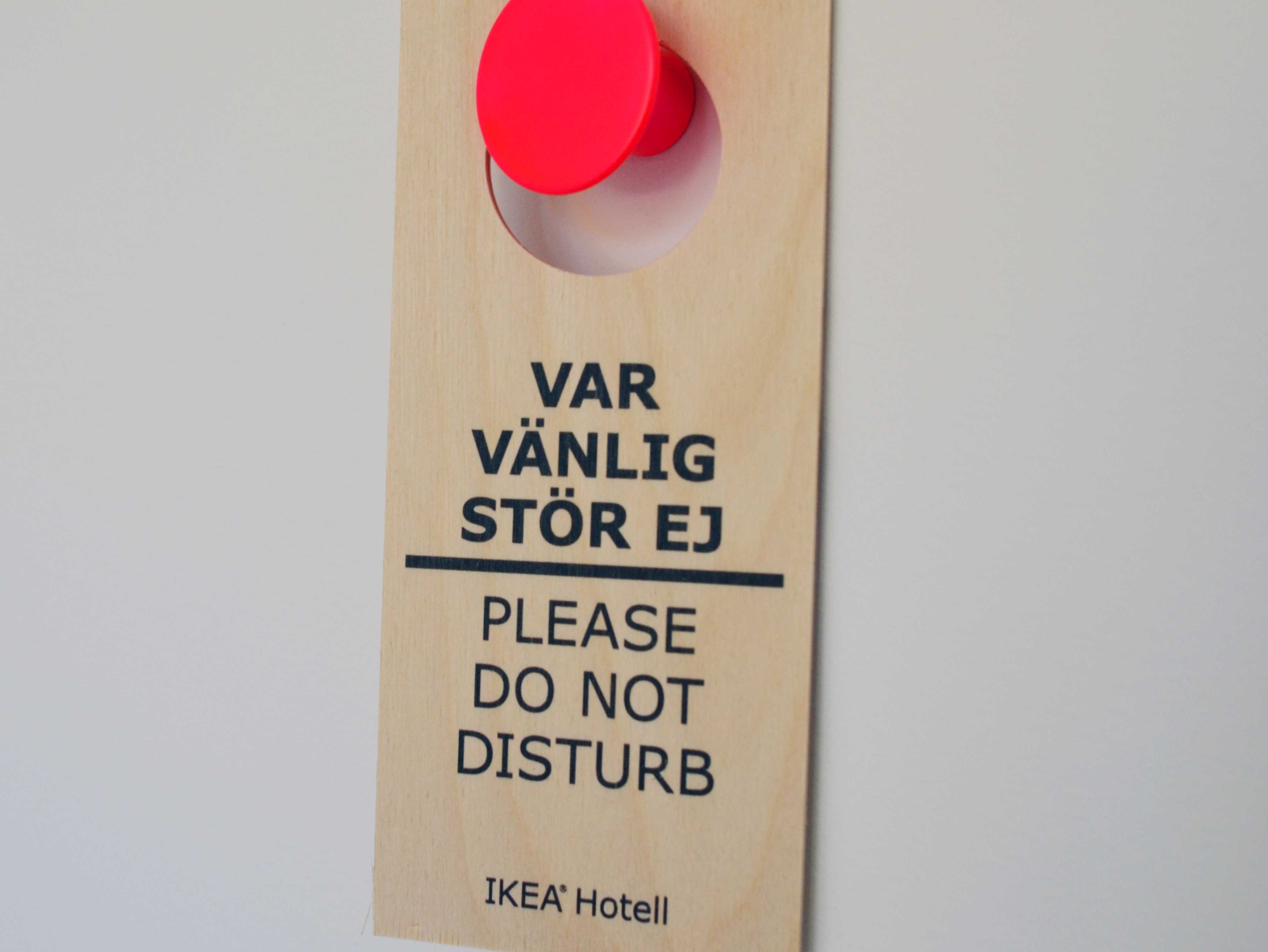 Ik verbleef in het ikea hotell in ikea stad in zweden en er was ...
