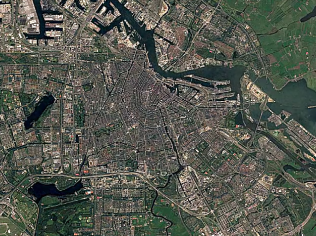 Bekijk bomvol Nederland bouwden in 30 jaar tijd Google timelapse