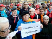 Henk Krol voert actie tegen de verhoging van de pensioenleeftijd.