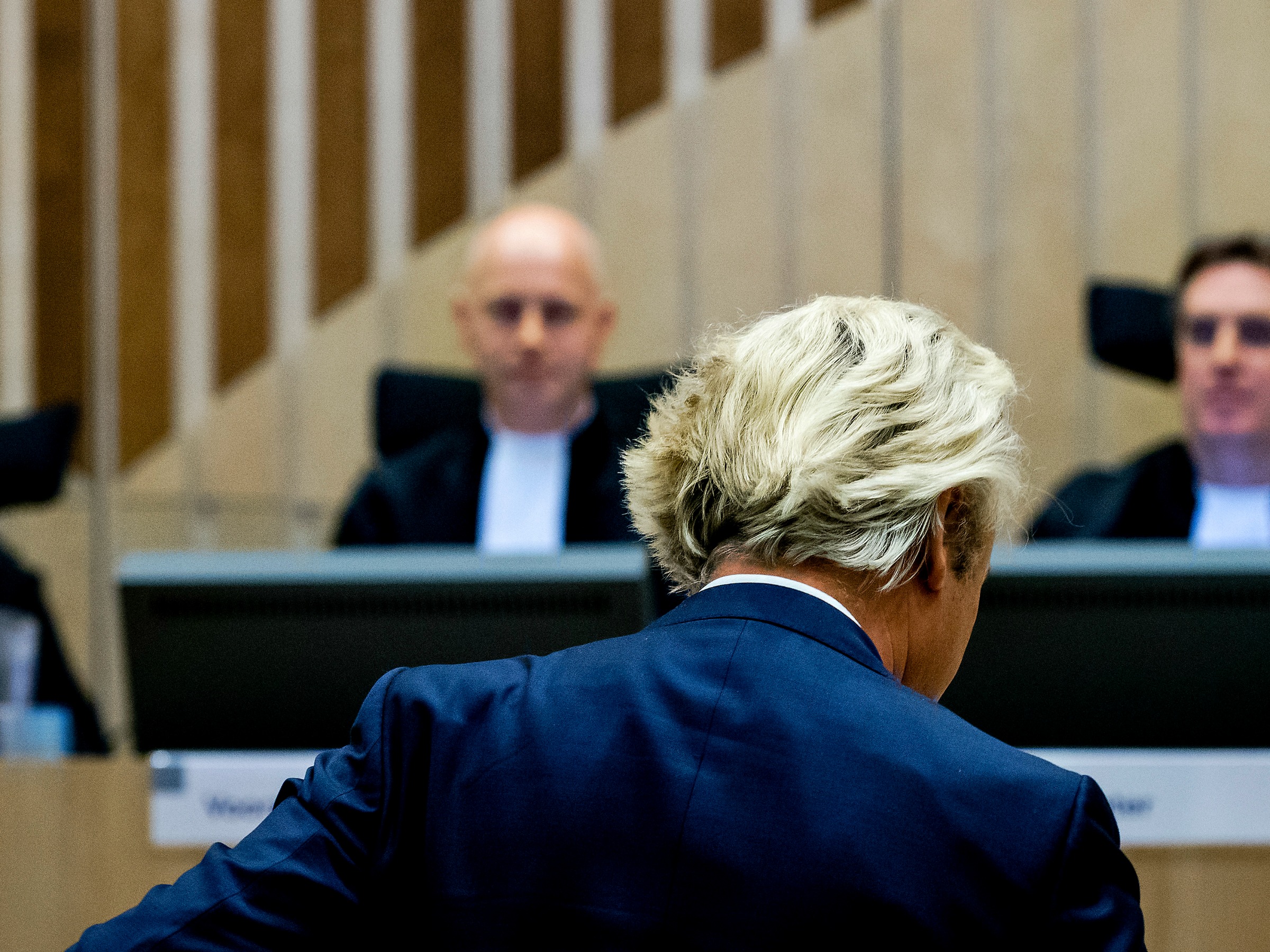 Geert Wilders in de rechtbank