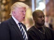 2016-12-13 10:11:55 epa05674154 US musician Kanye West (R) pose for a picture with US President elect Donald Trump at Trump Tower in Manhattan, New York, USA, 13 December 2016. EPA/JOHN TAGGART / BLOOMBERG / POOL