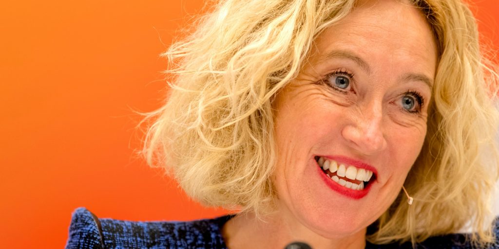 CEO Herna Verhagen van PostNL.