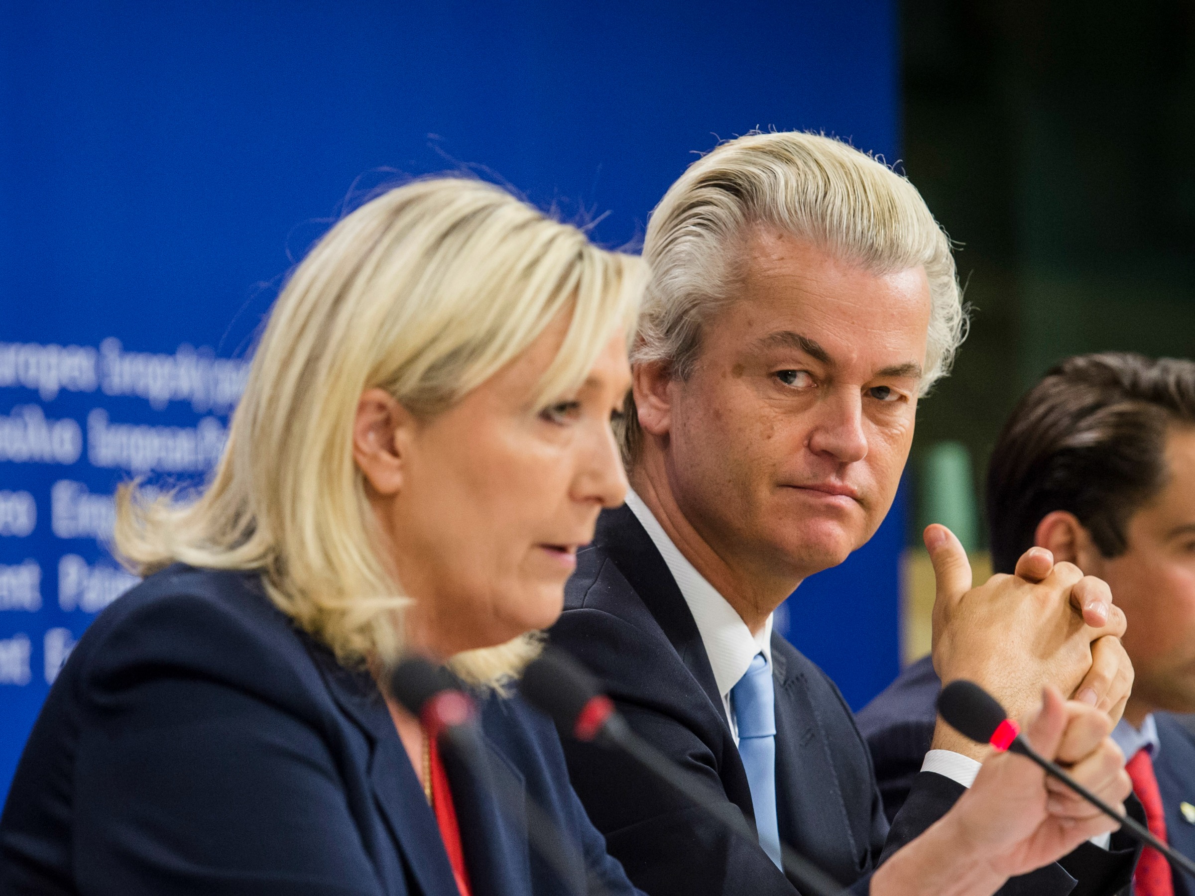 Geert Wilders Marine Le Pen populist verkiezingen populisme pvv front national