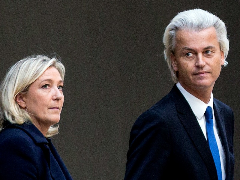Wilders, Le Pen, obligaties, financiële markten, euro