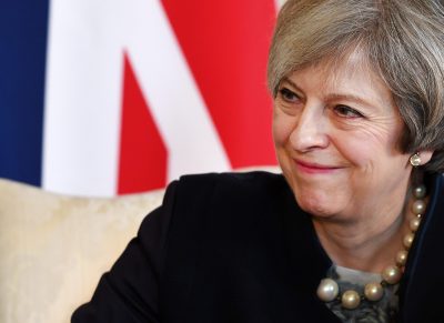 BRITAIN POLITICS ISRAEL Theresa May