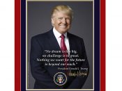 donald trump poster spelfout