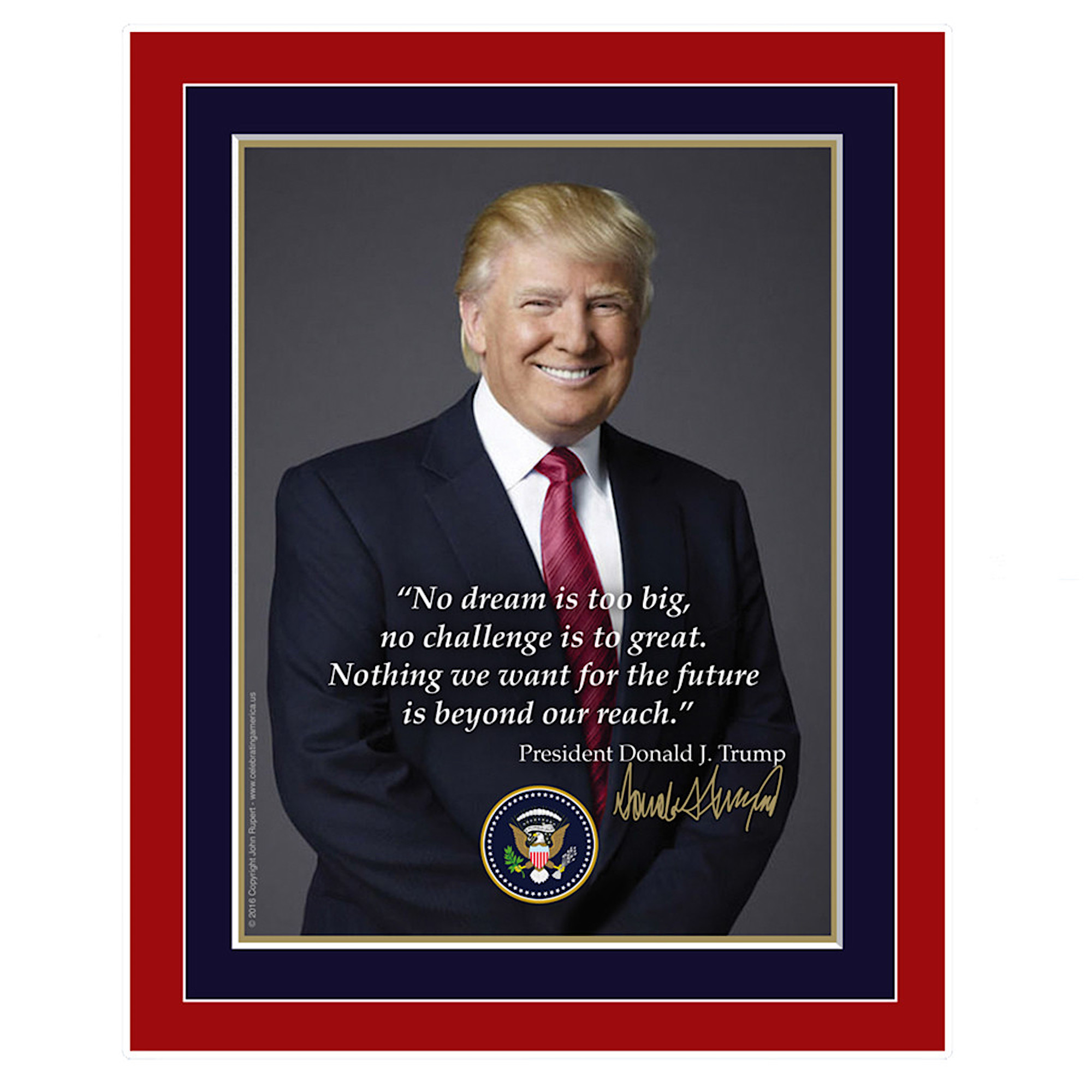 donald trump poster spelfout