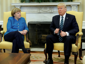 Merkel, Trump, Witte Huis