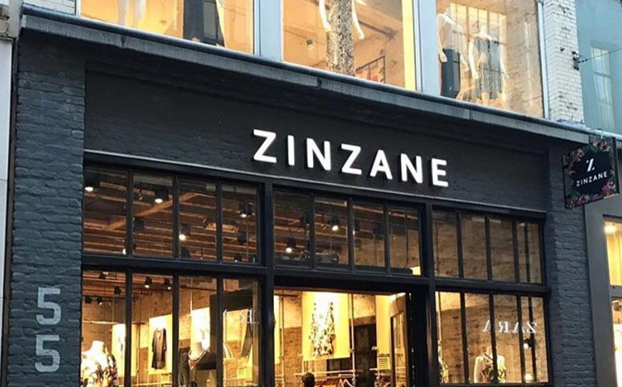 Gevel van de Zinzane-vestiging aan de Kalverstraat in Amsterdam. Foto: Instagram