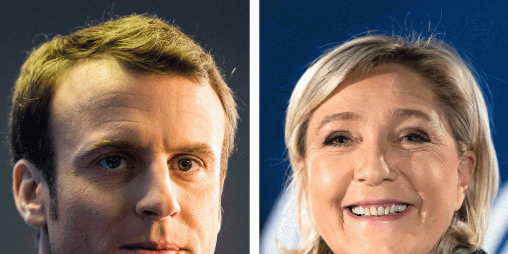 frankrijk verkiezingen macron le pen exitpoll