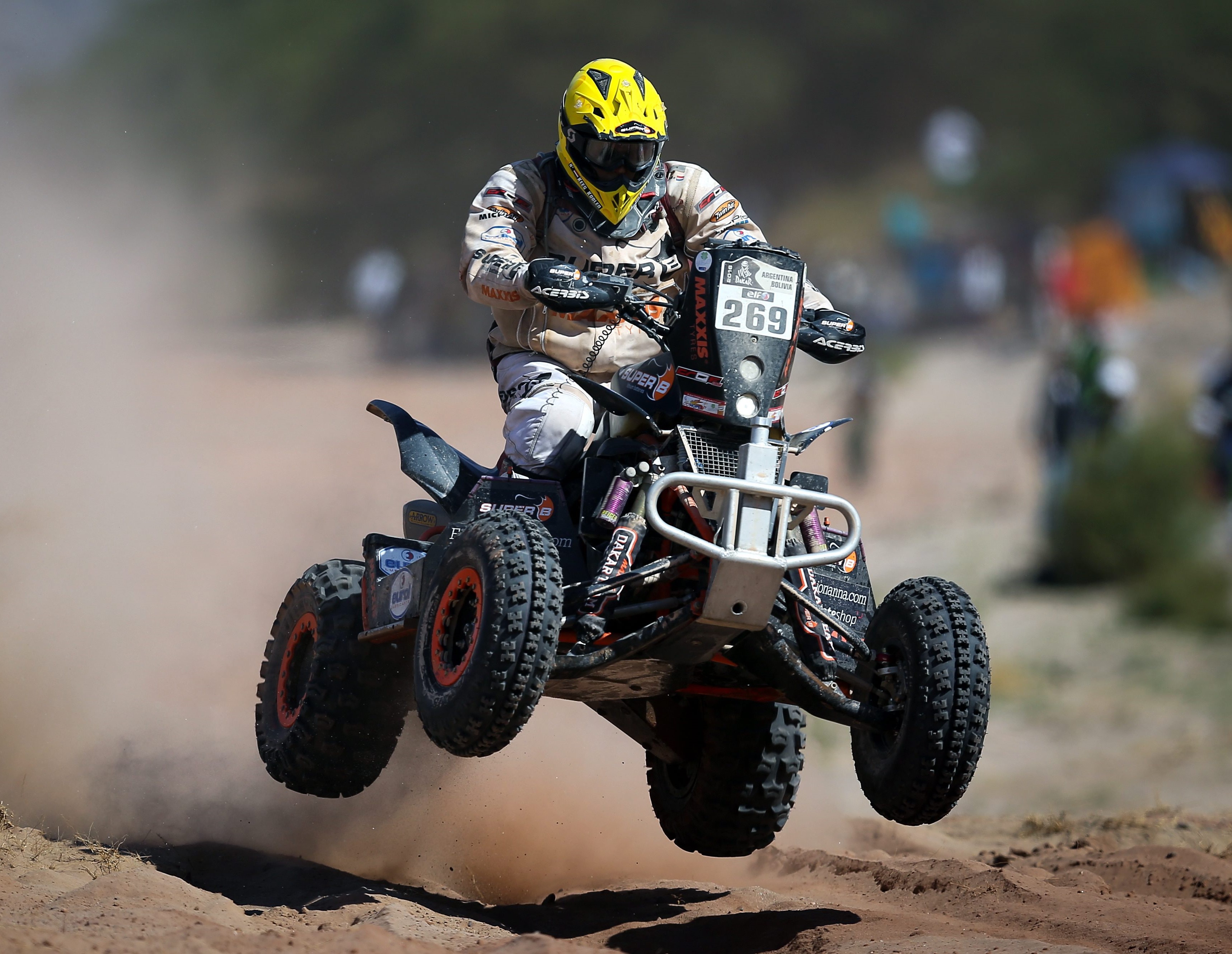 Kees Koolen tijdens de Rally Dakar 2016. Foto: ANP
