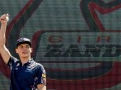 2017-05-20 12:45:34 ZANDVOORT - Max Verstappen tijdens een demonstratie in zijn Red Bull Racing Formule 1-auto bij de Jumbo Familie Racedagen op het Circuit Park Zandvoort. ANP ROBIN UTRECHT