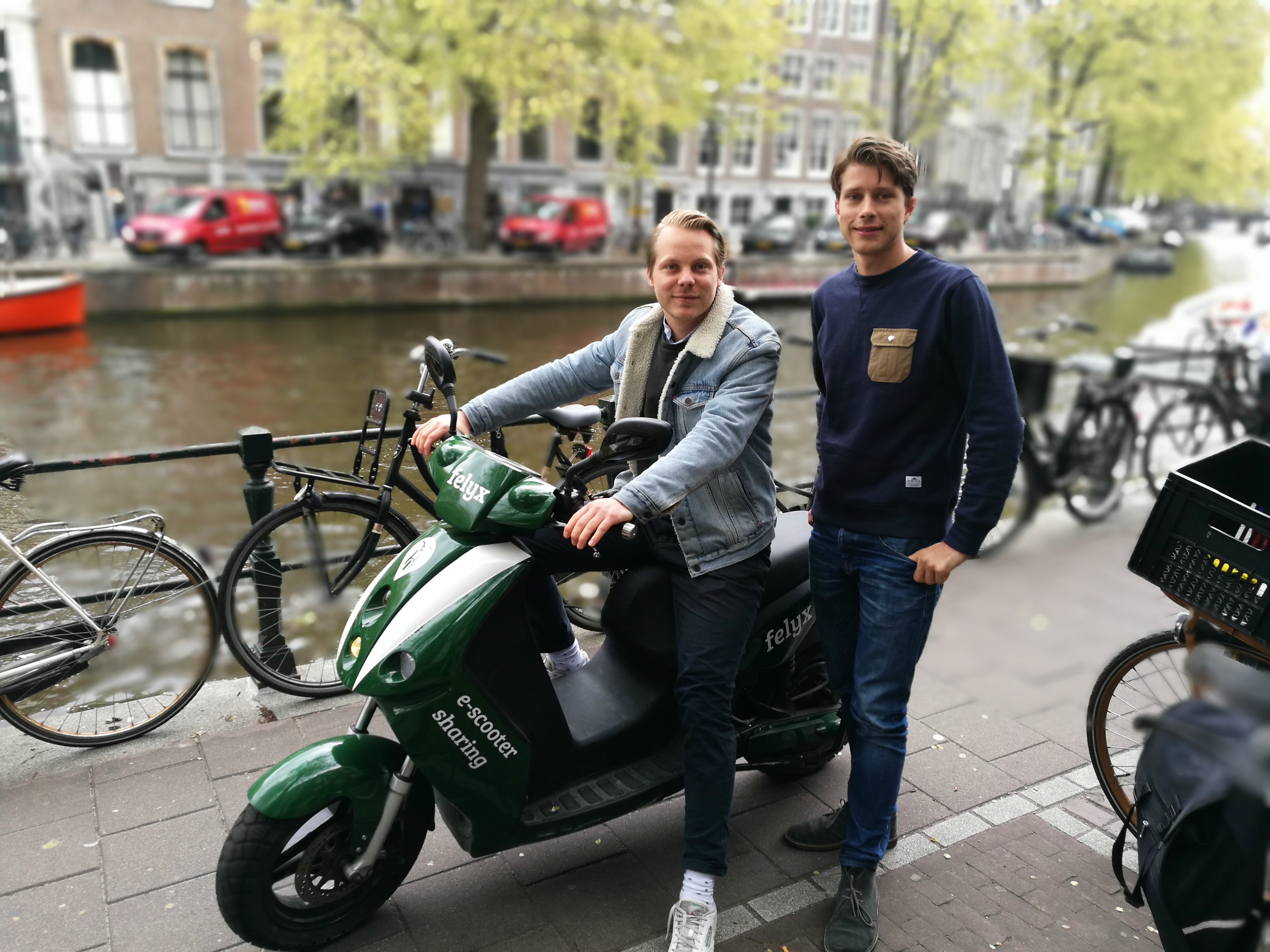 felyx quinten selhorst maarten poot scooter delen amsterdam