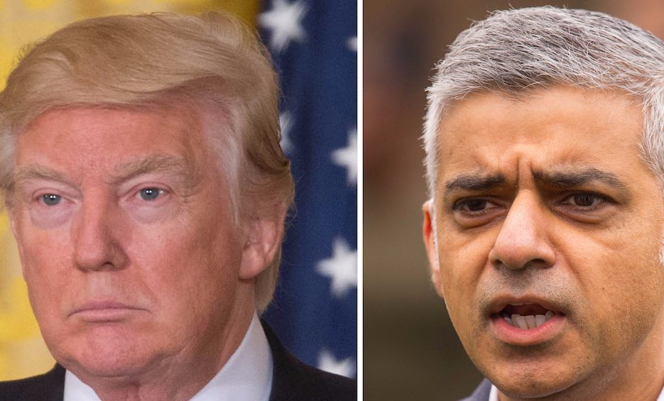 Trump, burgemeester Londen, Sadiq Khan, aanslag, terrorisme