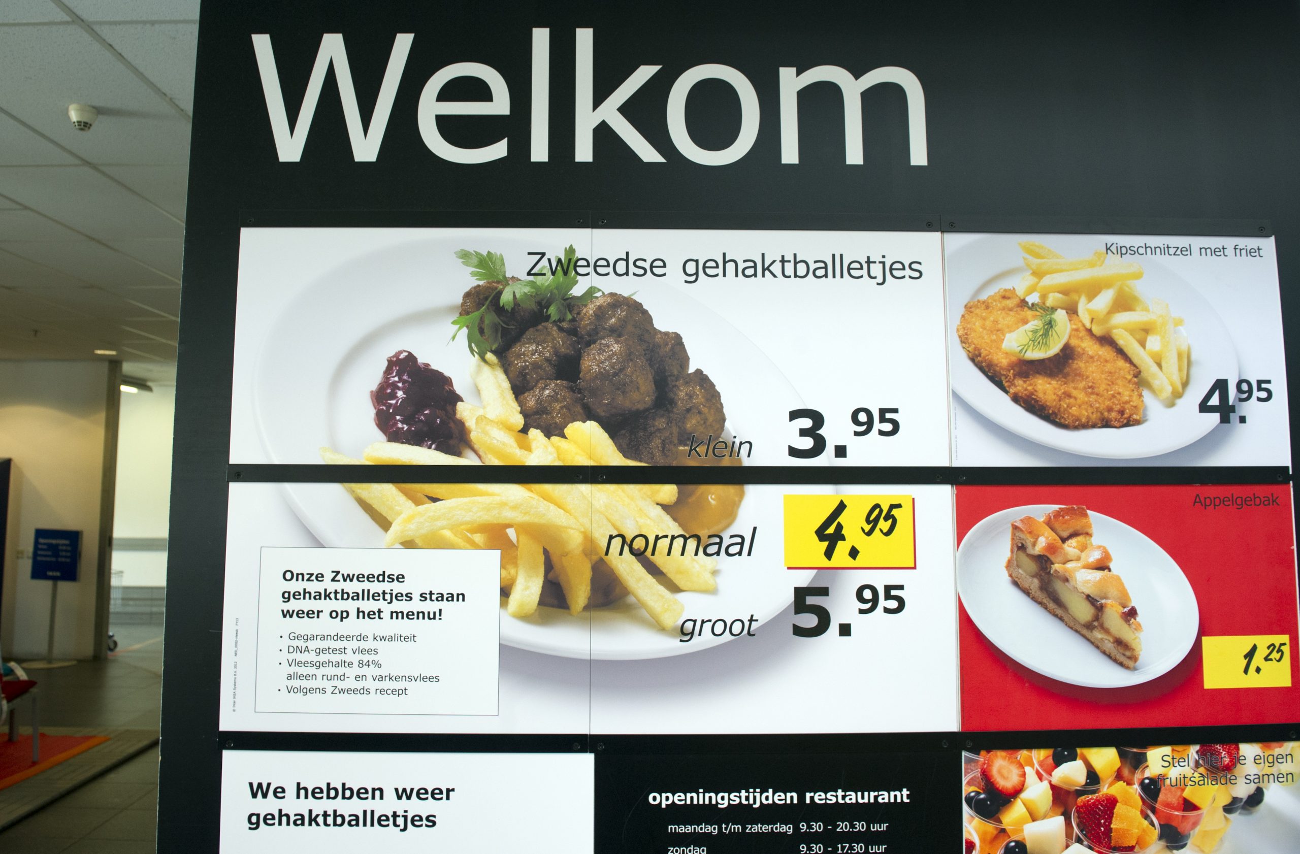 Ikea menu