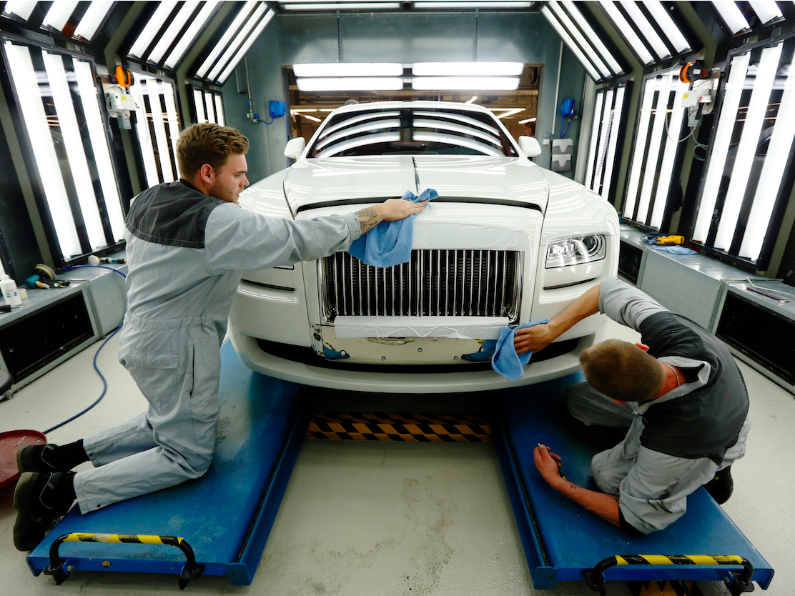 Een fabriek van Rolls-Royce in het VK.