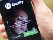 2015-11-06 00:00:00 De muziek applicatie van Spotify op een smartphone. ANP XTRA EUGENE DAAMS