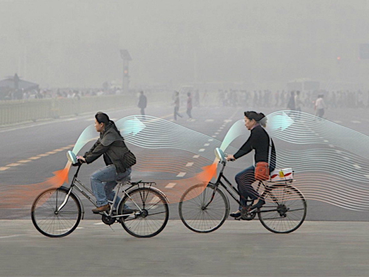 daan roosegaarde smog china fiets