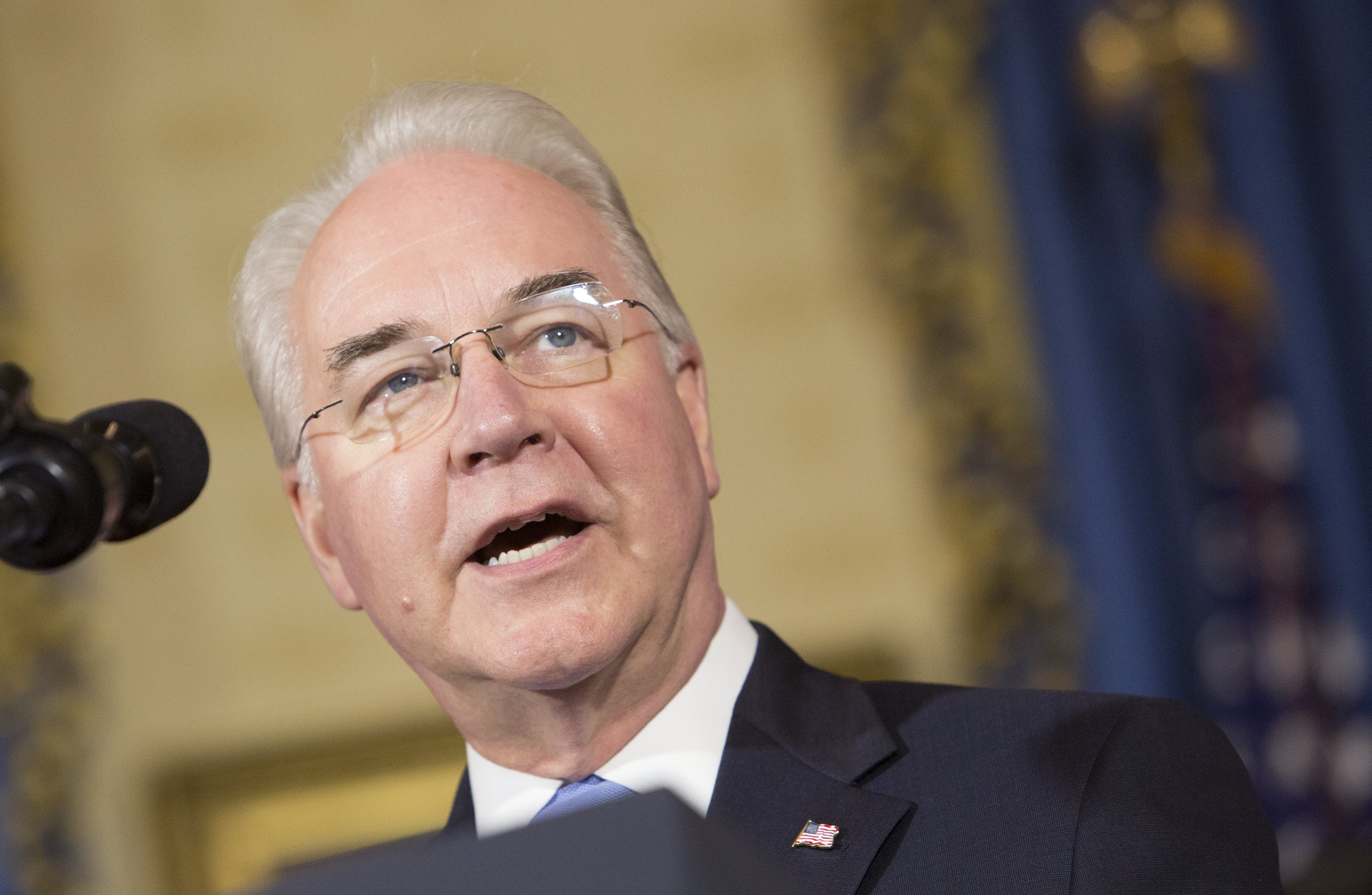 tom price minister volksgezondheid donald trump witte huis