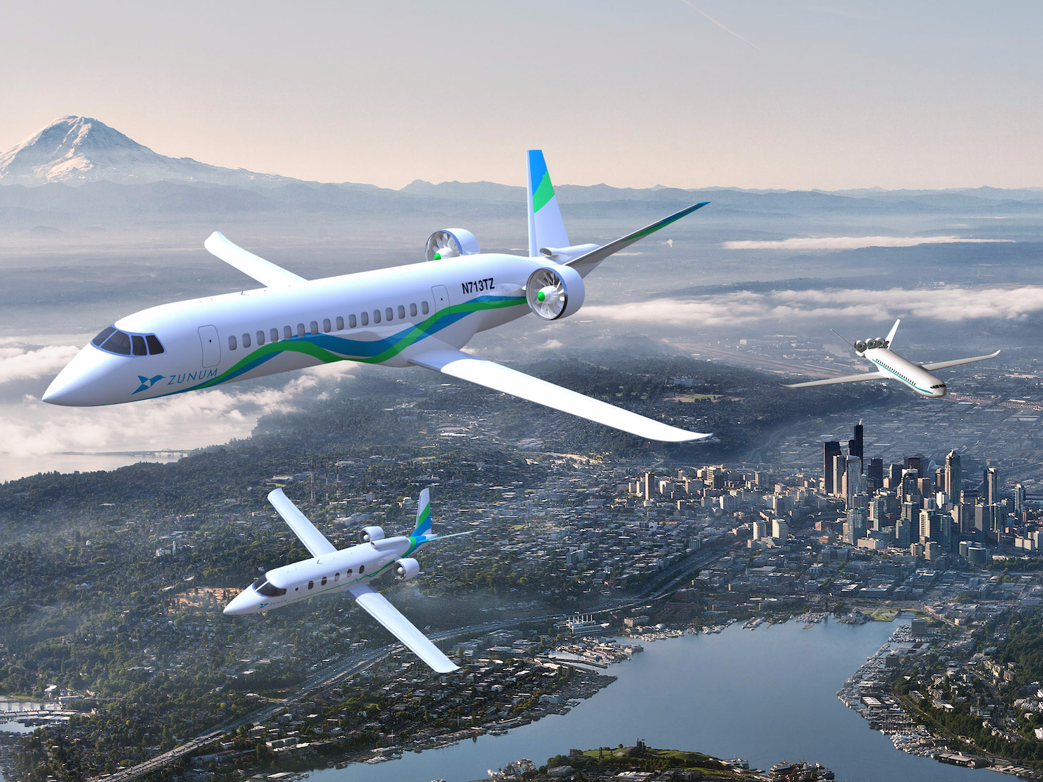 Boeing en JetBlue investeren in de startup achter dit toestel, Zunum. Foto: Zunum Aero