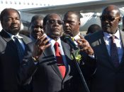 2016-11-29 00:00:00 epa05652327 Zimbabwe's President Robert Mugabe makes a statement upon his arrival to International Airport Jose Marti in Havana, Cuba, 29 November 2016. Robert Mugabe is in Cuba to attend the funeral of late Cuban leader Fidel Castro. Castro died on 25 November age 90. EPA/Rolando Pujol