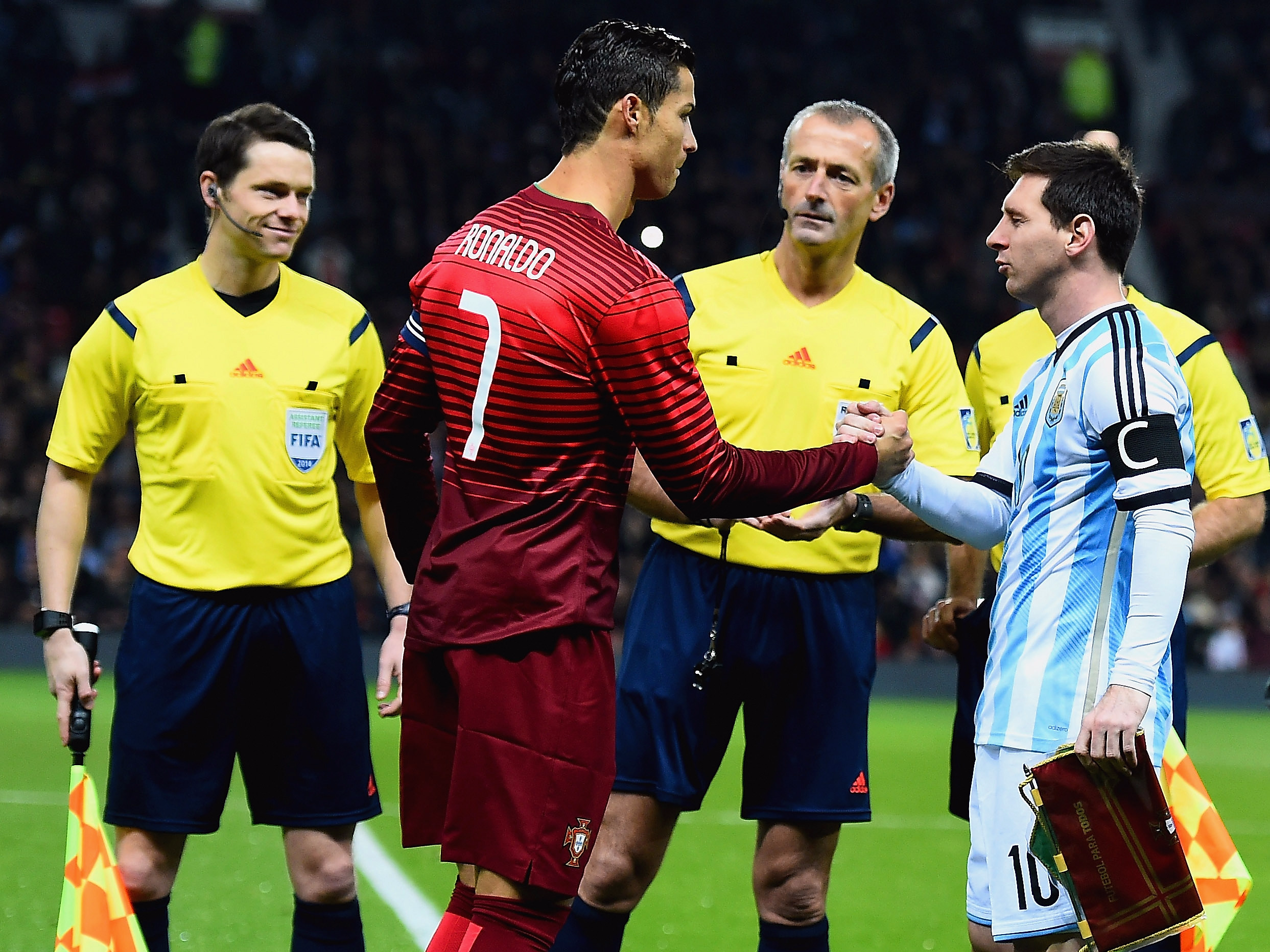 Cristiano Ronaldo en Lionel Messi.