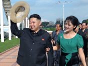 Kim Jong-un en zijn vrouw Ri Soi-ju.