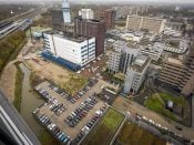 2017-11-21 12:16:00 AMSTERDAM - De beoogde locatie aan de Domenico Scarlattilaan waar het nieuwe kantoor van het Europese Medicijn Agentschap (EMA) gebouwd gaat worden. De verwachting is dat het agentschap zich in maart 2019 op de Amsterdamse Zuidas zal vestigen. ANP LEX VAN LIESHOUT