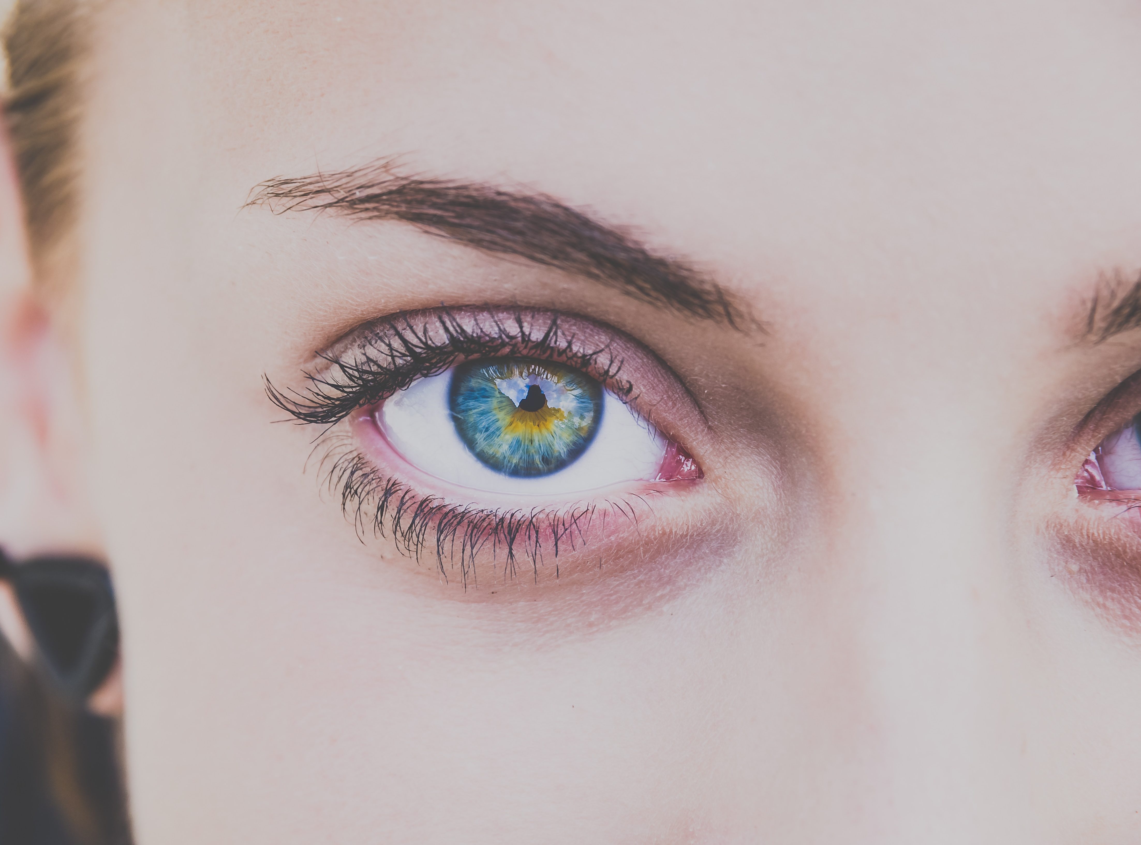 Ruim een ik ben ziek Mensen met blauwe ogen hebben een fascinerende fysieke eigenschap