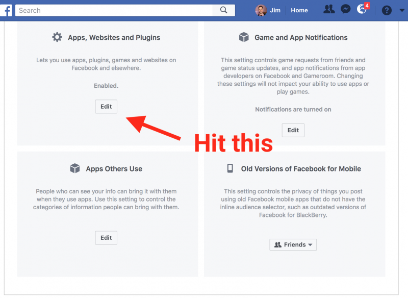 Facebook turn platform off 4