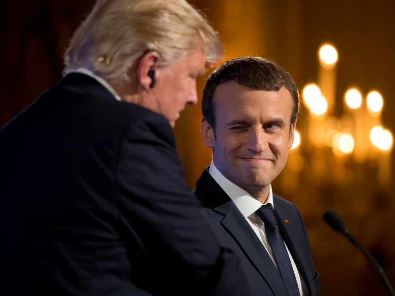 Macron and Trump