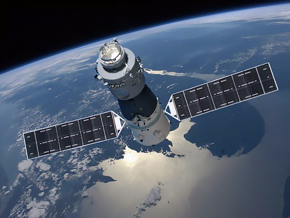 ruimtestation, China, tiangoing 1, neergestort