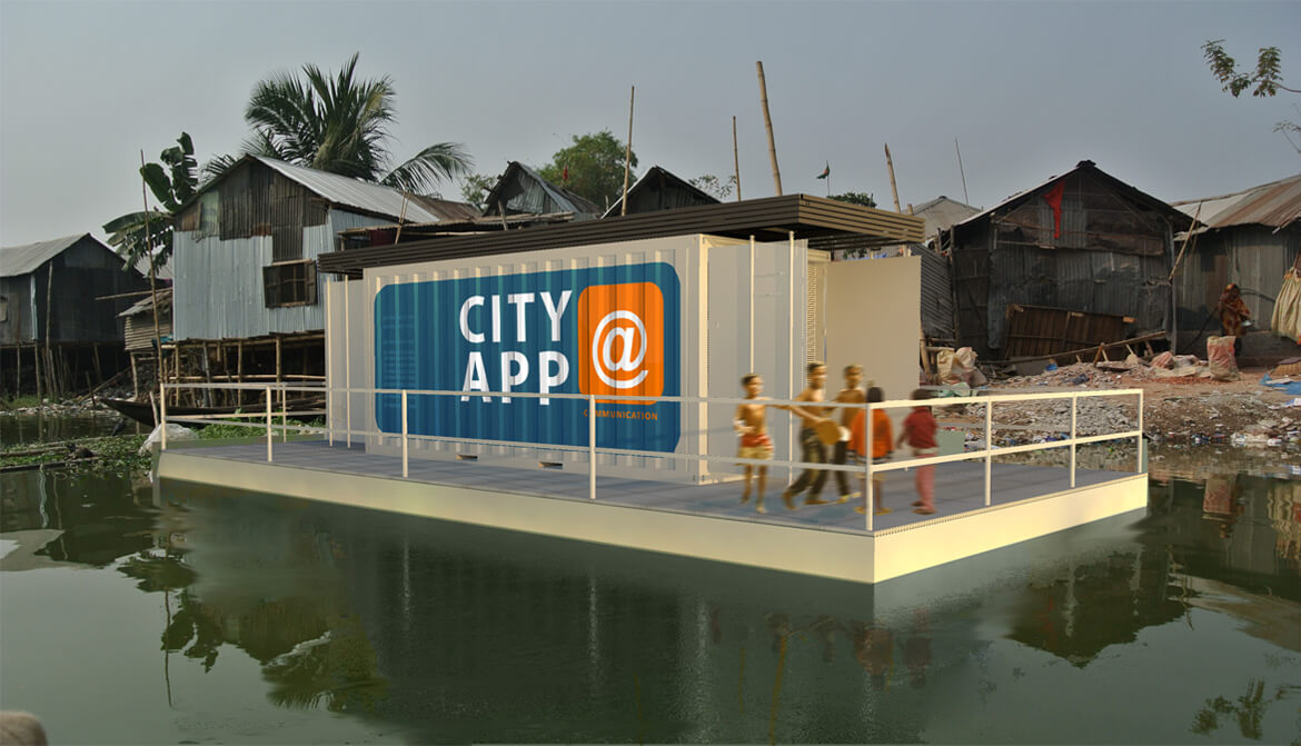 waterstudio city apps drijvende gebouwen