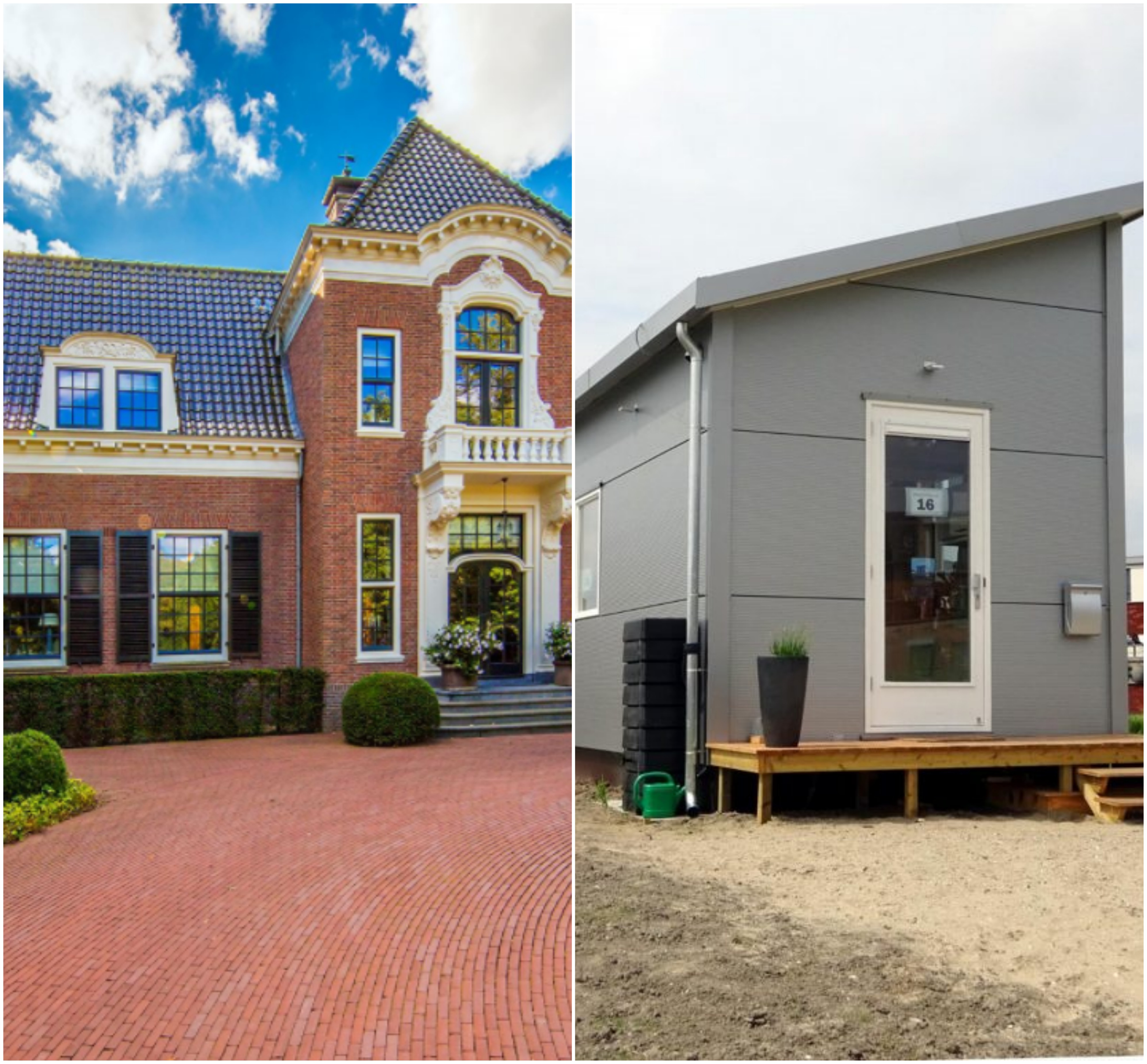 De duurste en de goedkoopste woning die je in Nederland kopen - €17 miljoen in Aerdenhout of € 44.000 in Rijswijk