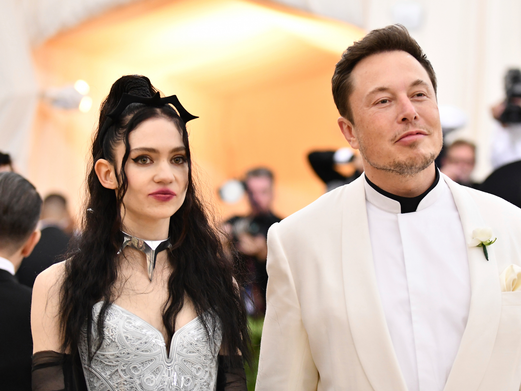 Elon Musk en Grimes.